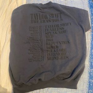 Taylor Swift Eras tour exclusive blue crewneck
